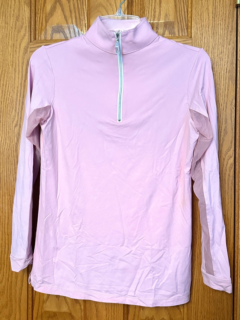Tailored sportsman women’s flamingo pink long sleeve sun shirt